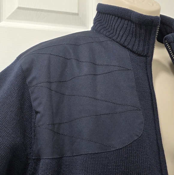 Orvis Ultimate Foul-Weather Shooting Full-Zip Sweater Navy Blue Size L - Picture 14 of 16